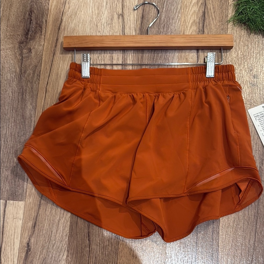 Women's Orange Athletic Shorts